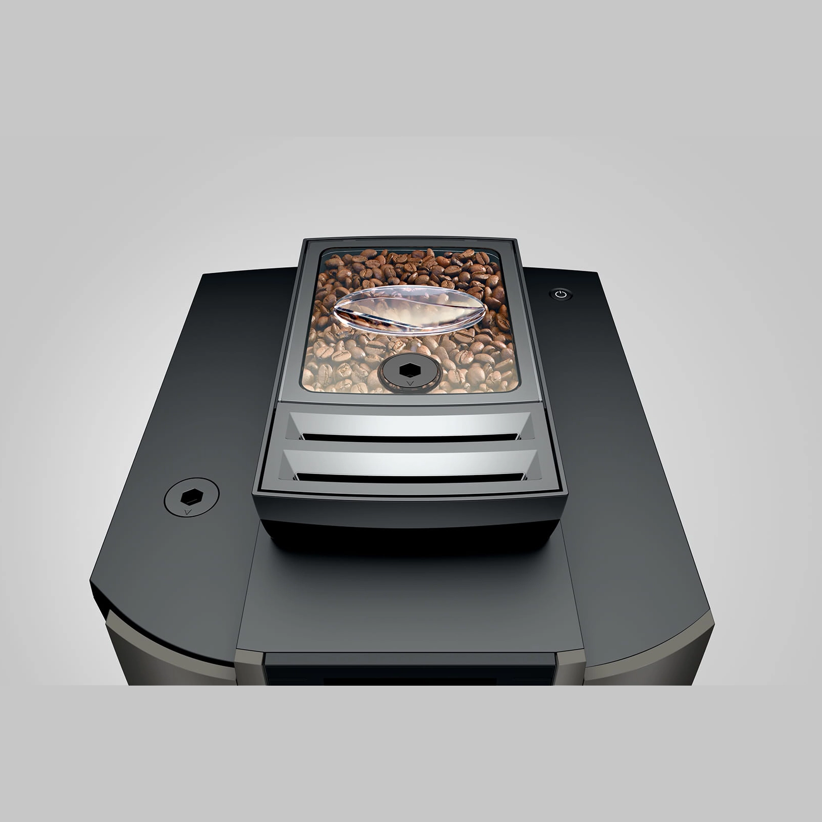 Jura 15542 Kaffeevollautomat W4 Draufsicht auf den Bohnenbehaelter