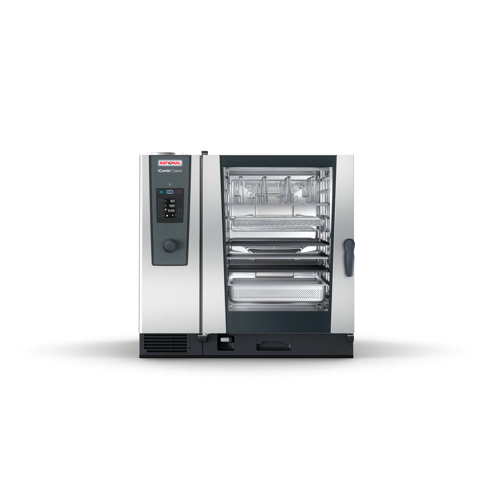 Rational CE2ERRA.0000074 Kombidämpfer iCombi Classic 10-2/1 GN Linksanschlag mit Zubehoer, Gewerbeküche, Küchen-Dämpfer, Kompaktofen, Stellschirm, Metall