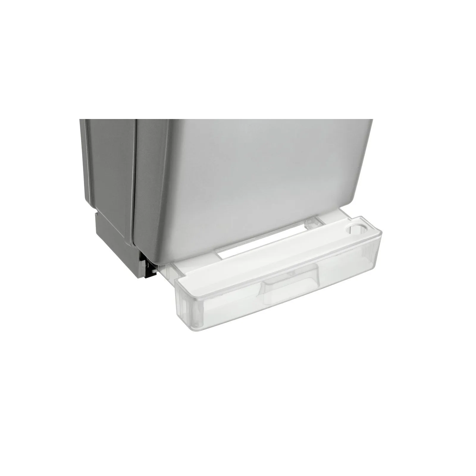 Bartscher 850002 Händetrockner Jet 1800 Nahansicht unten, Abfallschublade, Müllschublade, Schublade, Abfallbehälter, Transparentes Fach