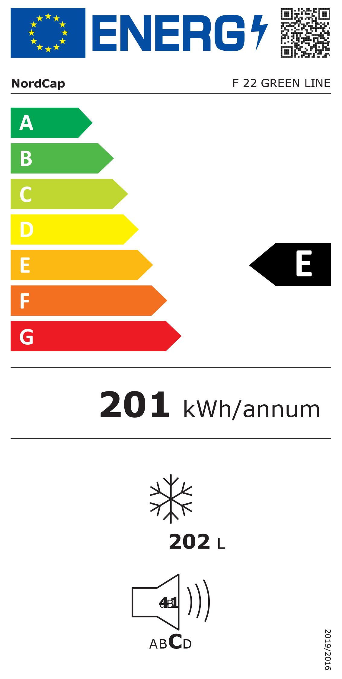  Nordcap 4706220002 Energielabel  