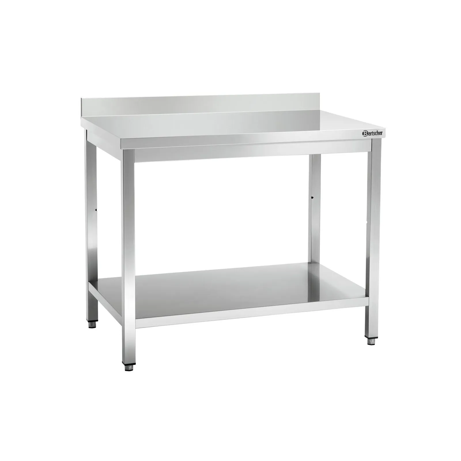 Bartscher 312107 Arbeitstisch 700 B1000 MA, Arbeitsplatz-Tisch, Stahl Tisch, Schwerer Arbeits Tisch