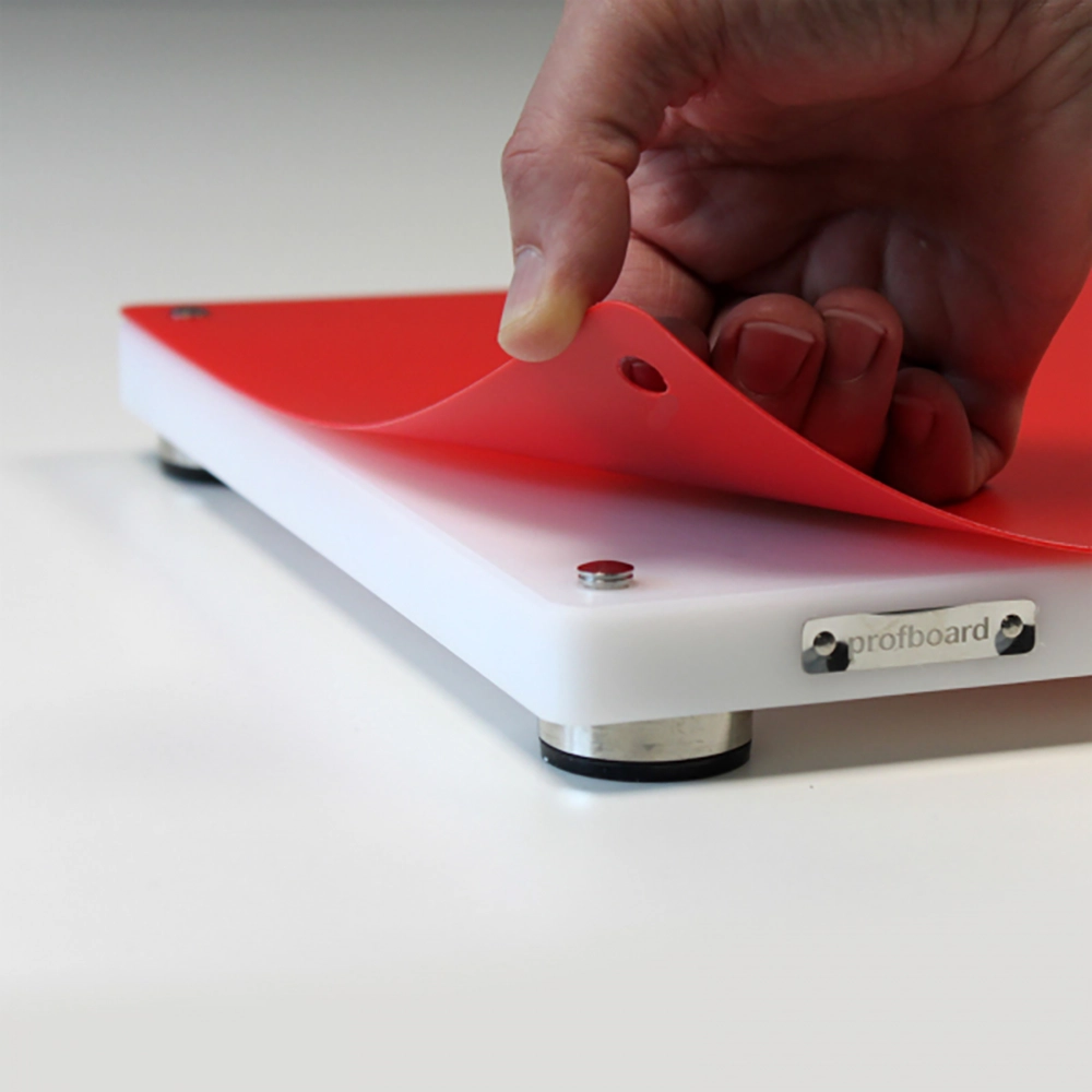 Profboard Professional Serie befestigen der Auflage auf dem Brett mit klicken