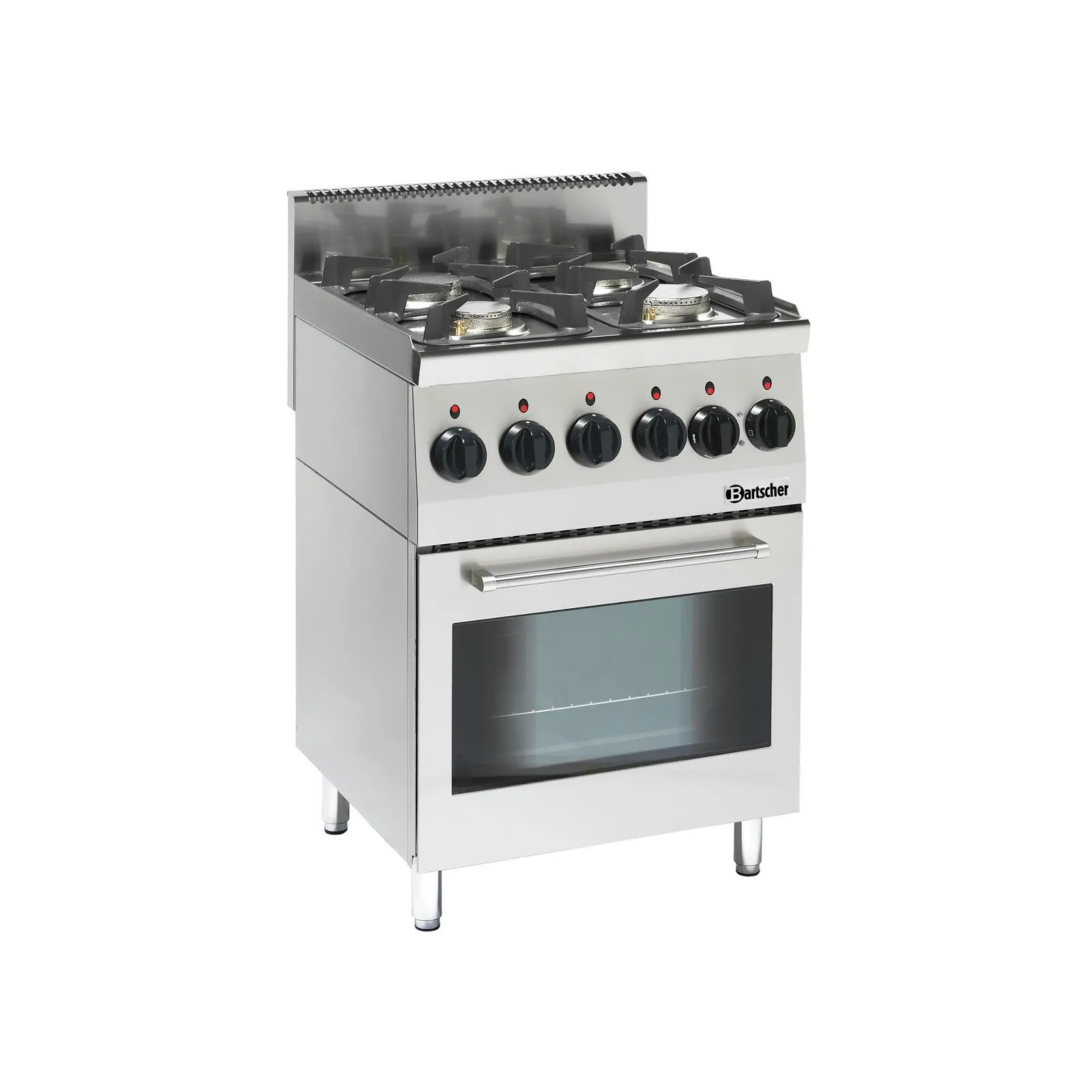 Bartscher 1315563 Gasherd 600 B600 4FL EBO