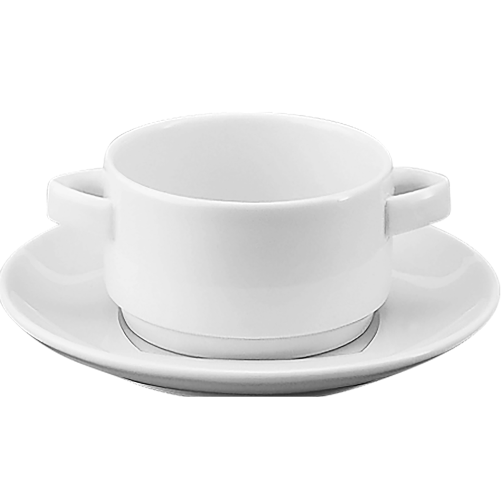 Schoenwald 9322727 Suppentasse stapelbar mit Untertasse, Untertasse, Tasse, Getränk, Kaffee, Kaffeetasse