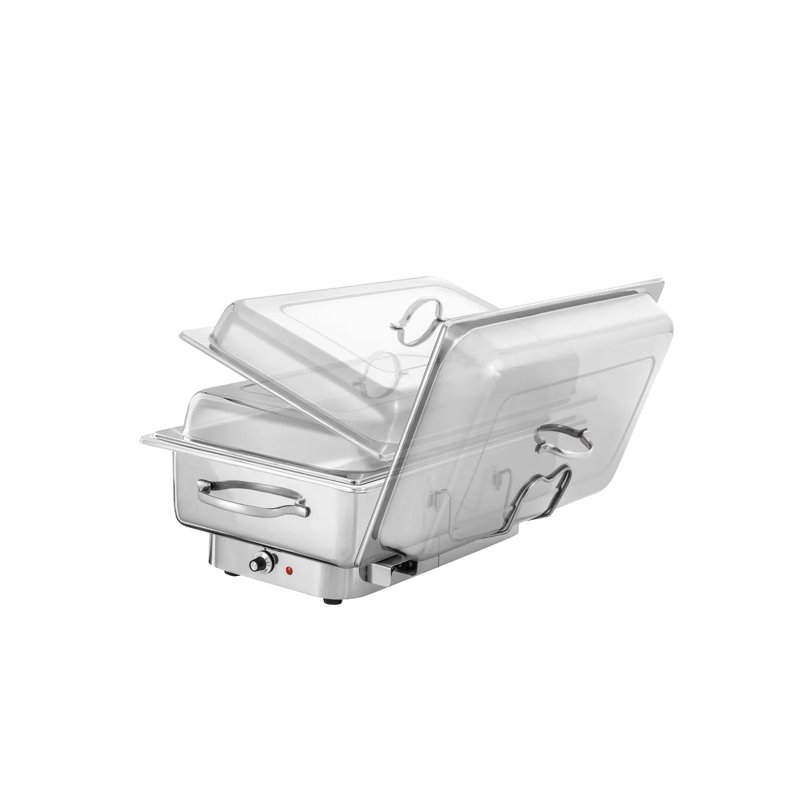 Bartscher 500831 Chafing-Dish 1/1 1000 E Ansicht Abdeckungspositionen