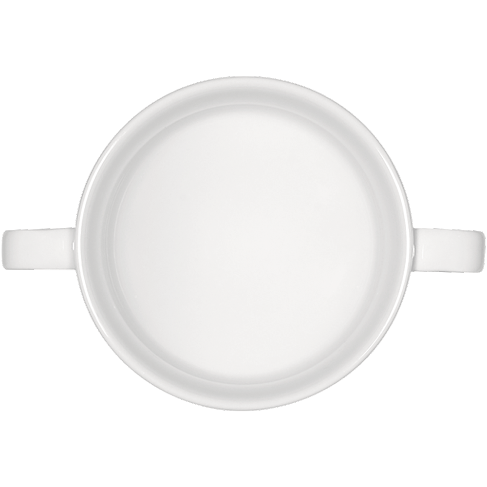 Bauscher 6702826 Suppenobertasse stapelbar Draufsicht, Porzellan, Töpferei, Mahlzeit, Tasse, Suppenschüssel