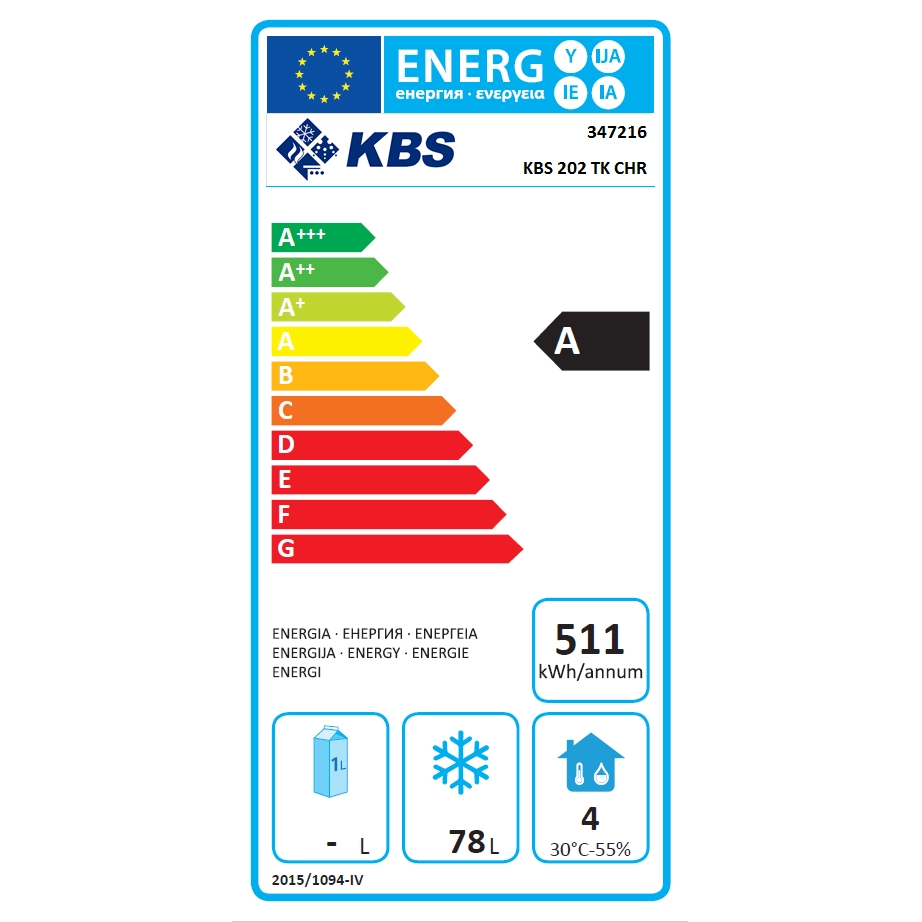  KBS 347216 Energielabel  