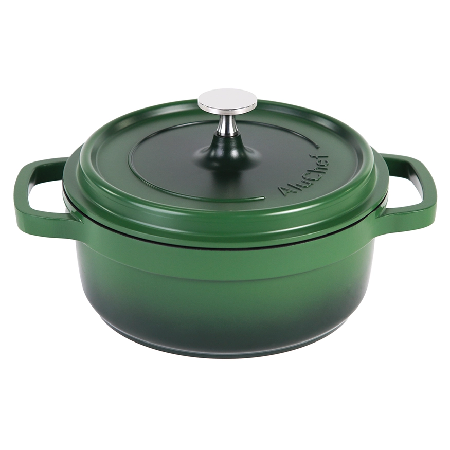 Contacto AluChef Kasserolle Aluminiumgussdruck Knopfgriff aus Edelstahl rund grün 6980206
