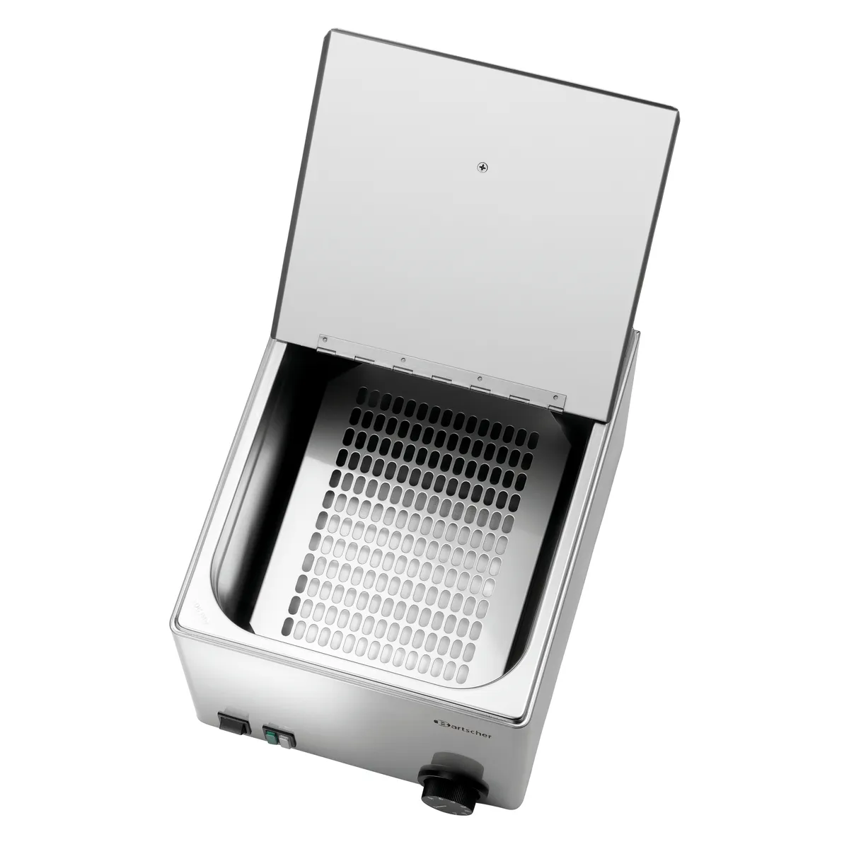 Bartscher A120467 Wuerstchenwaermer Blick in das Gerät