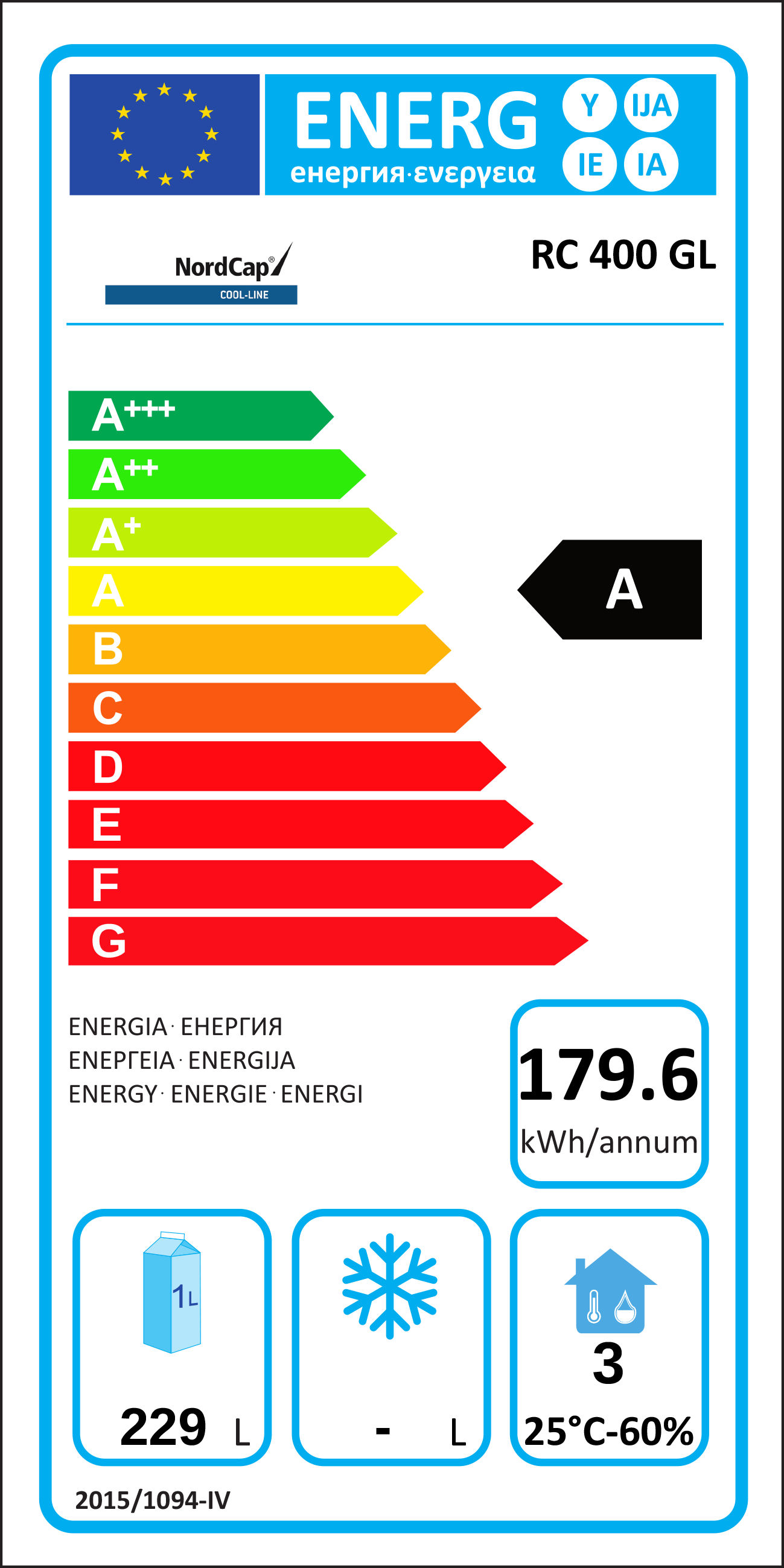  Nordcap 451400500 Energielabel  