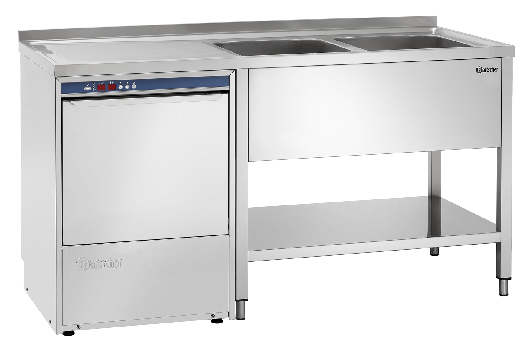Bartscher 306350 Spülcenter 700 B1600 2 Becken LI