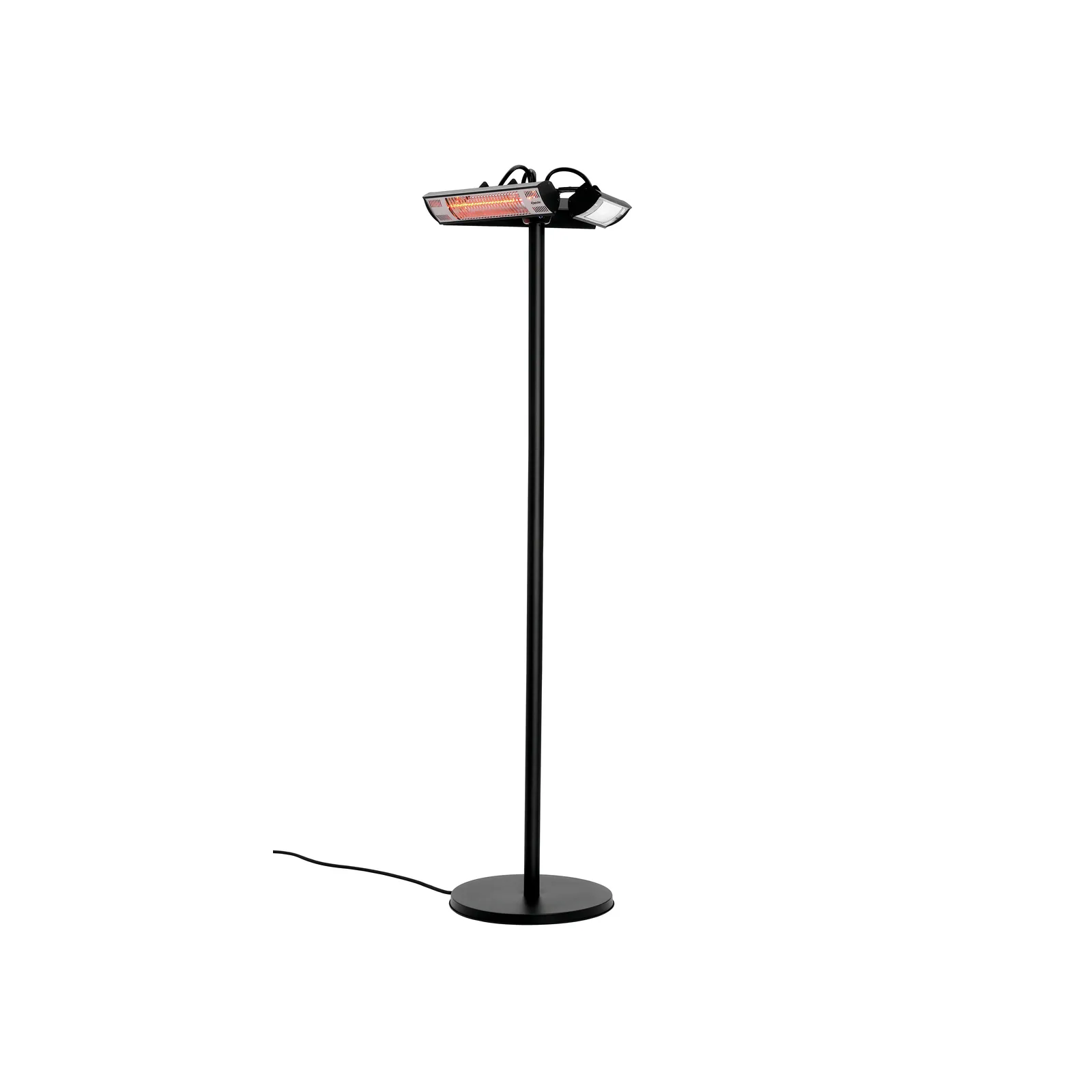 Bartscher 825223 Heizstrahler ST3000 3-E360 Ansicht Komplett halb ausgeschaltet , Stehlampe, Stehleuchte, Infrarot-Wärmelampe, Standlampe, Beleuchtung