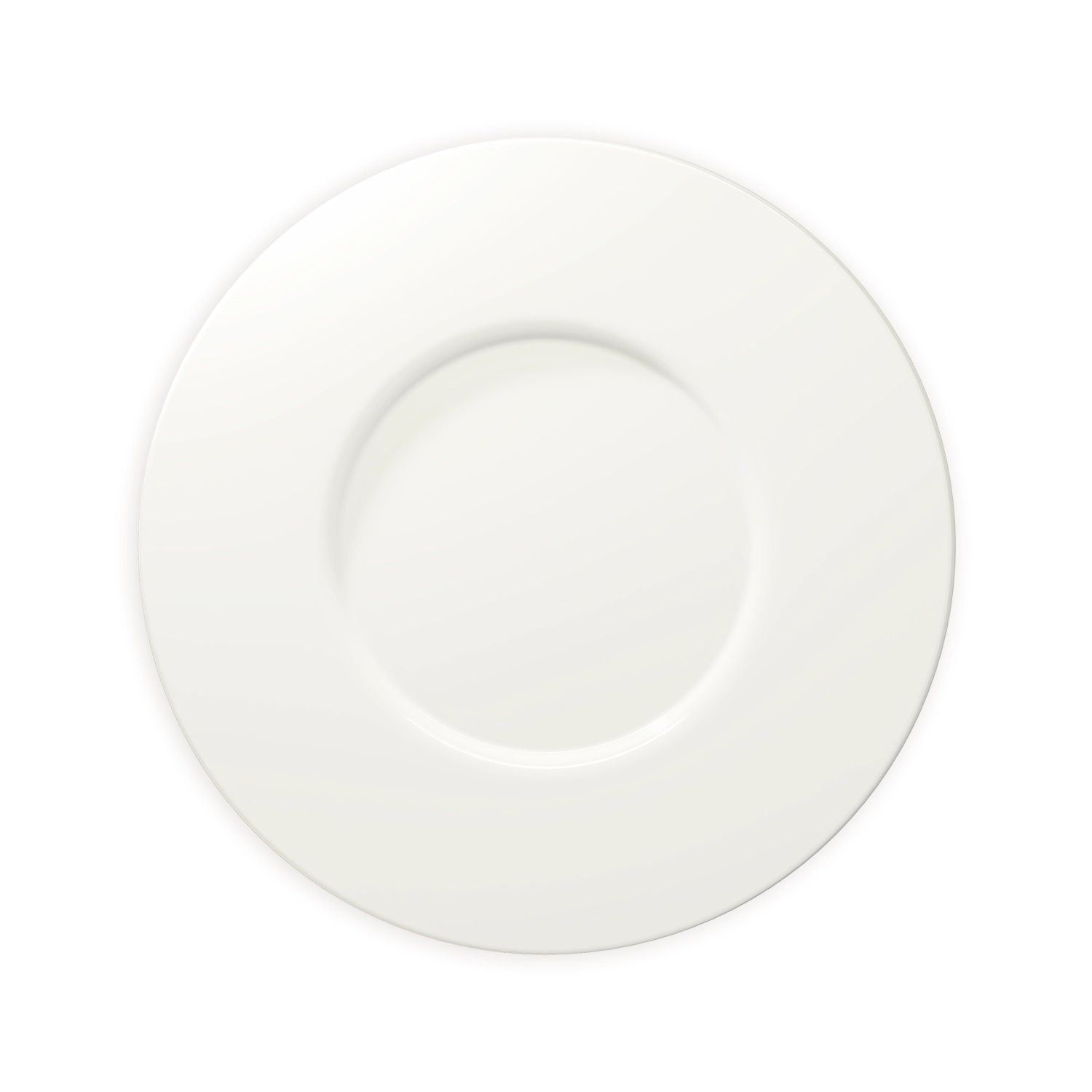 Bauscher Purity Teller flach rund breite Fahne 669063062 Draufsicht