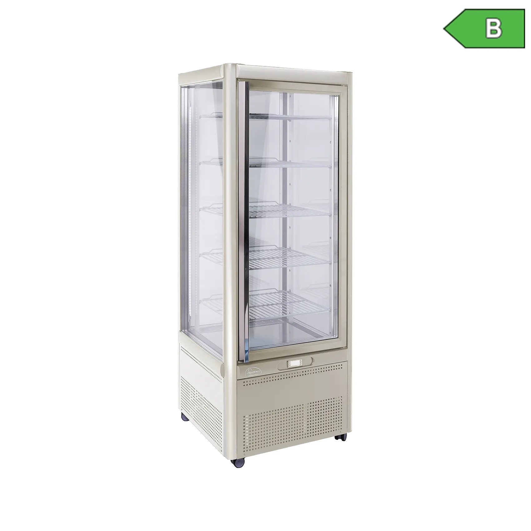 KBS 23201432 Panoramavitrine Prisma 401 TNV-PG_Bronze mit Drehgestell mit Energielabel