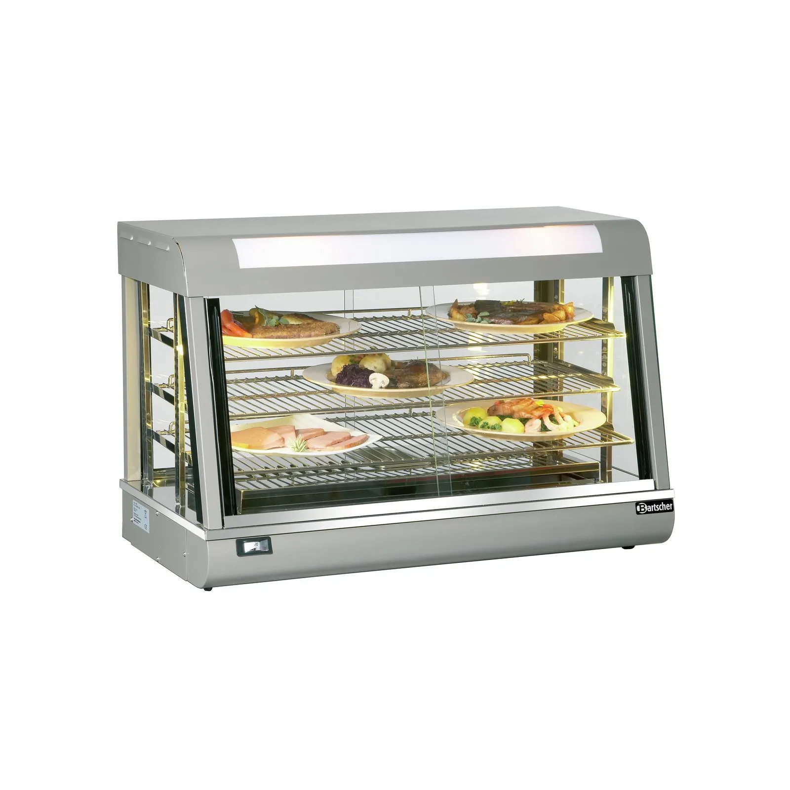 Bartscher 306054 Heiße Theke Bartscher Deli II Ansicht Komplett, mit Essen
