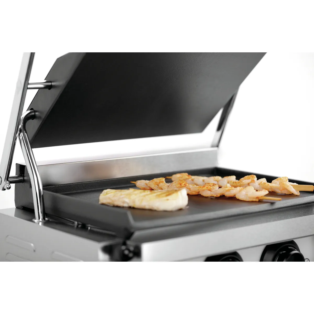 Bartscher A150979 Kontaktgrill Panini-MDI Ansicht nah mit Essen