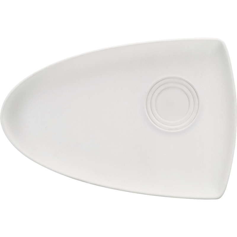 Bauscher 6922626 Setplatte asymetrisch mit 3 Spiegeln, Porzellan, Töpferei, Teller, Mahlzeit, Gericht