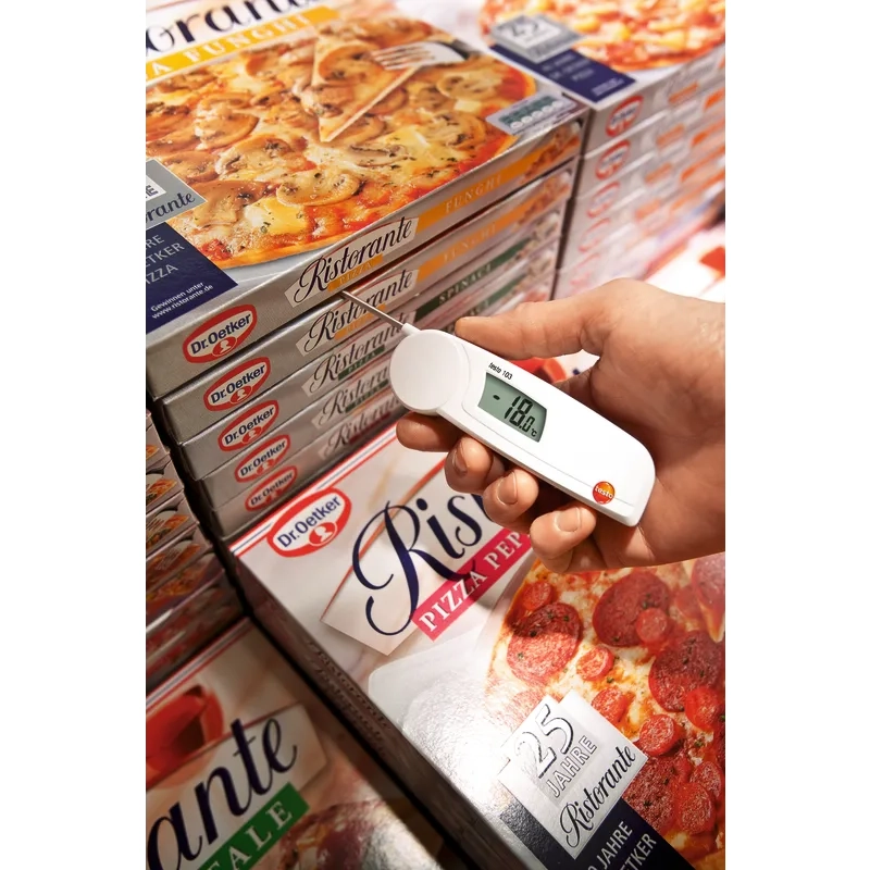 Testo 05600103 103 Einstechthermometer Temperaturmessung zwischen Pizzakartons