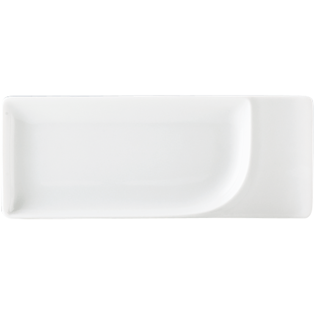 Schoenwald 9132120 Platte rechteckig Fahne, Porzellan, Töpferei, Mahlzeit, Teller